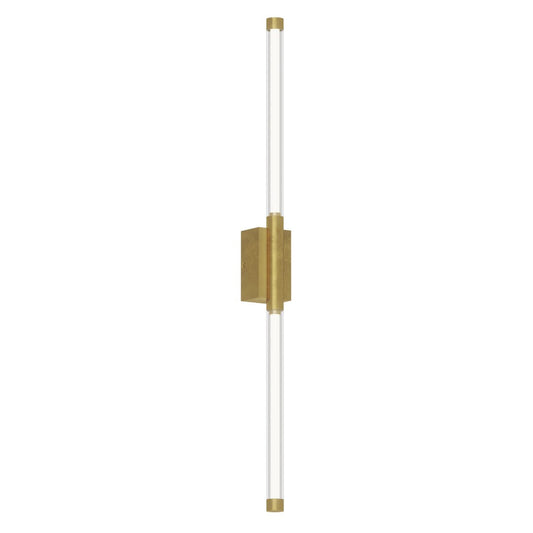 Phobos 2-Light Wall Sconce - Natural Brass Finish