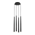 Load image into Gallery viewer, Pylon 4-Light Chandelier - Nightshade Black Finish
