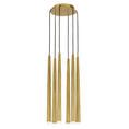 Load image into Gallery viewer, Pylon 6-Light Chandelier - Natural Brass Finish
