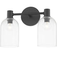 Load image into Gallery viewer, Paisley 2-Light Bathroom Vanity - Black Finish
