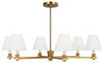 Load image into Gallery viewer, Paisley Large Chandelier - Burnished Brass Finish
