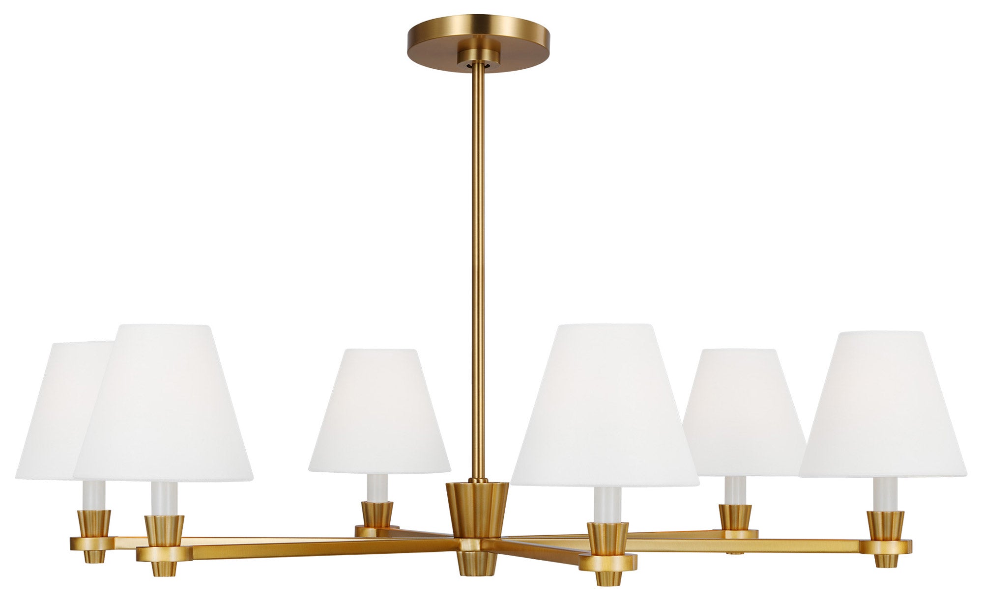 Paisley Large Chandelier - Burnished Brass Finish