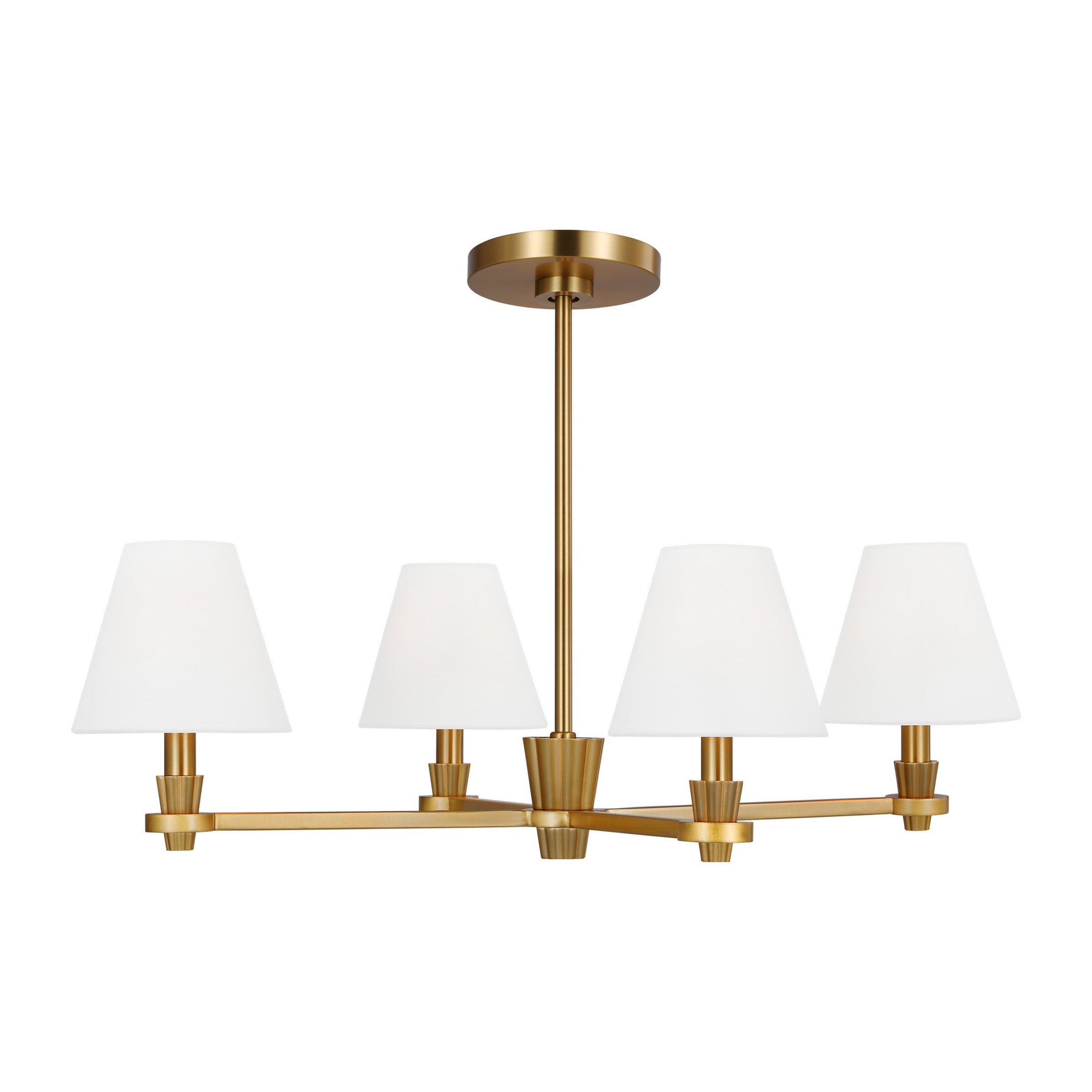 Paisley Medium Chandelier - Burnished Brass Finish