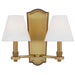Paisley Double Tall Wall Sconce - Burnished Brass