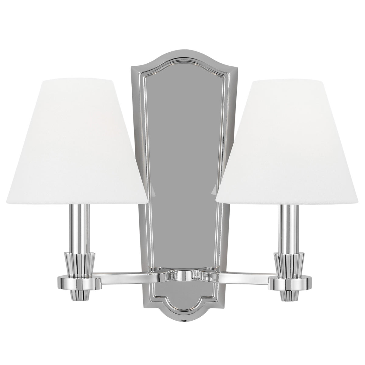 Paisley Double Tall Wall Sconce - Polished Nickel