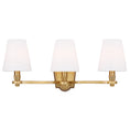 Load image into Gallery viewer, Paisley Vanity 3 Light - Burnished Brass
