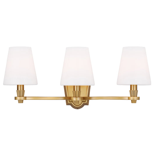 Paisley Vanity 3 Light - Burnished Brass