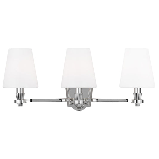 Paisley Vanity 3 Light - Polished Nickel