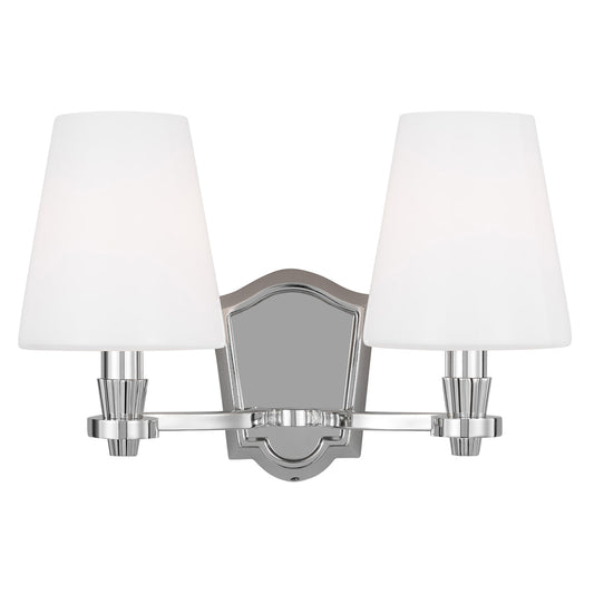 Paisley Vanity 2 Light - Polished Nickel