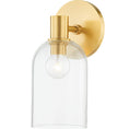 Load image into Gallery viewer, Paisley Wall Sconce - Aged Brass Finish
