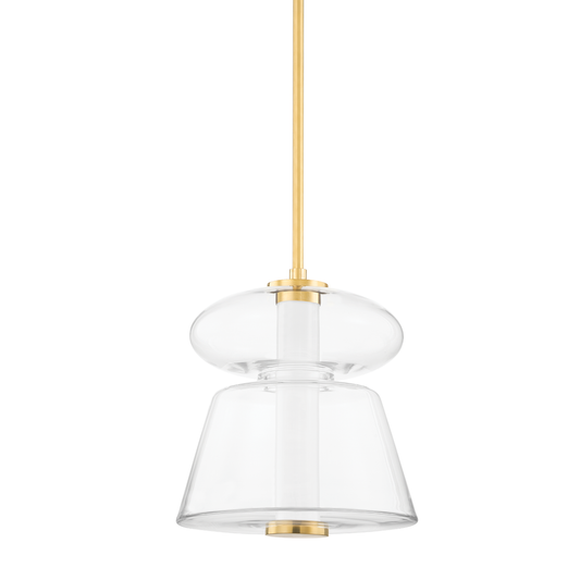 Palermo Small Pendant - Aged Brass Finish