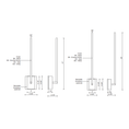 Load image into Gallery viewer, Pandora LED Bathroom Wall Sconce - Diagram
