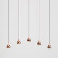 Load image into Gallery viewer, Paopao L5 LED Linear Multi Light Pendant - Copper Finish
