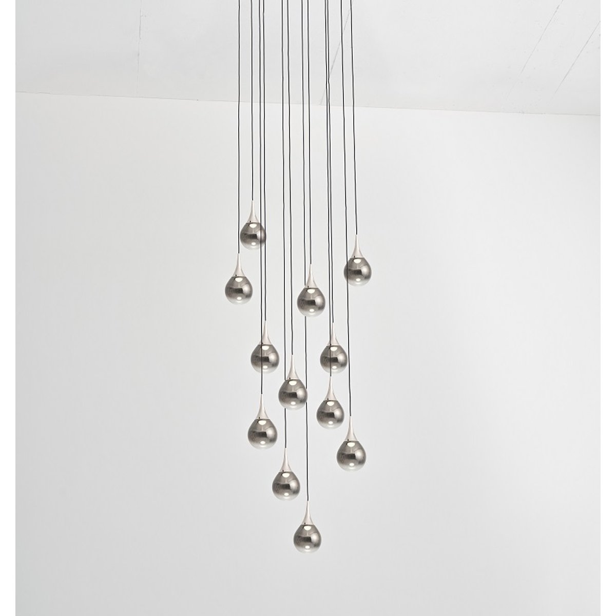 Paopao P12 / PC12 LED Multi Light Pendant - Chrome Finish (No Ring)