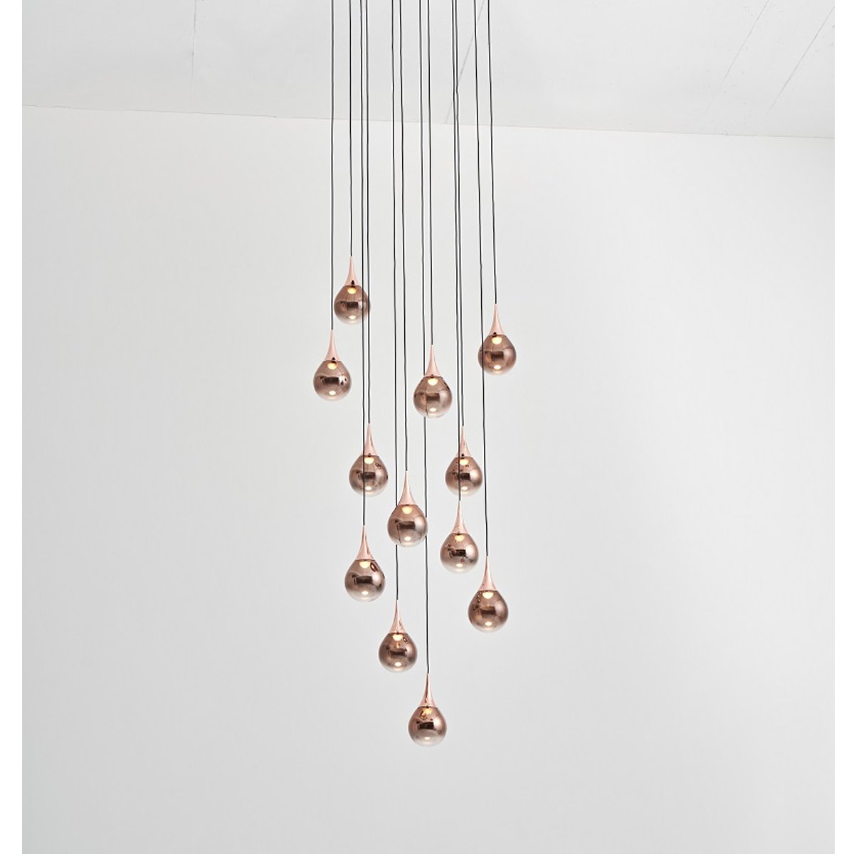 Paopao P12 / PC12 LED Multi Light Pendant - Copper Finish (No Ring)