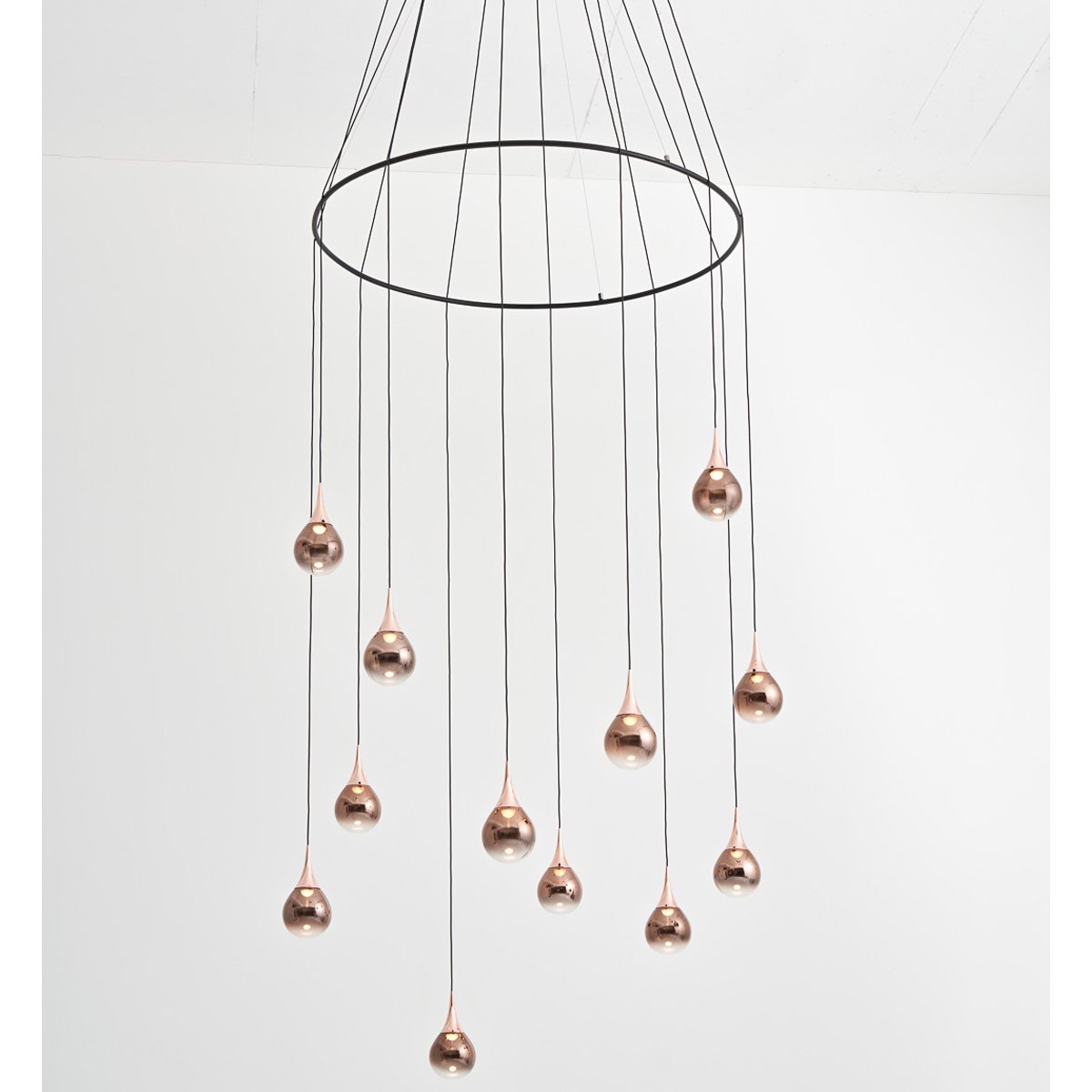 Paopao P12 / PC12 LED Multi Light Pendant - Copper Finish (With Ring)