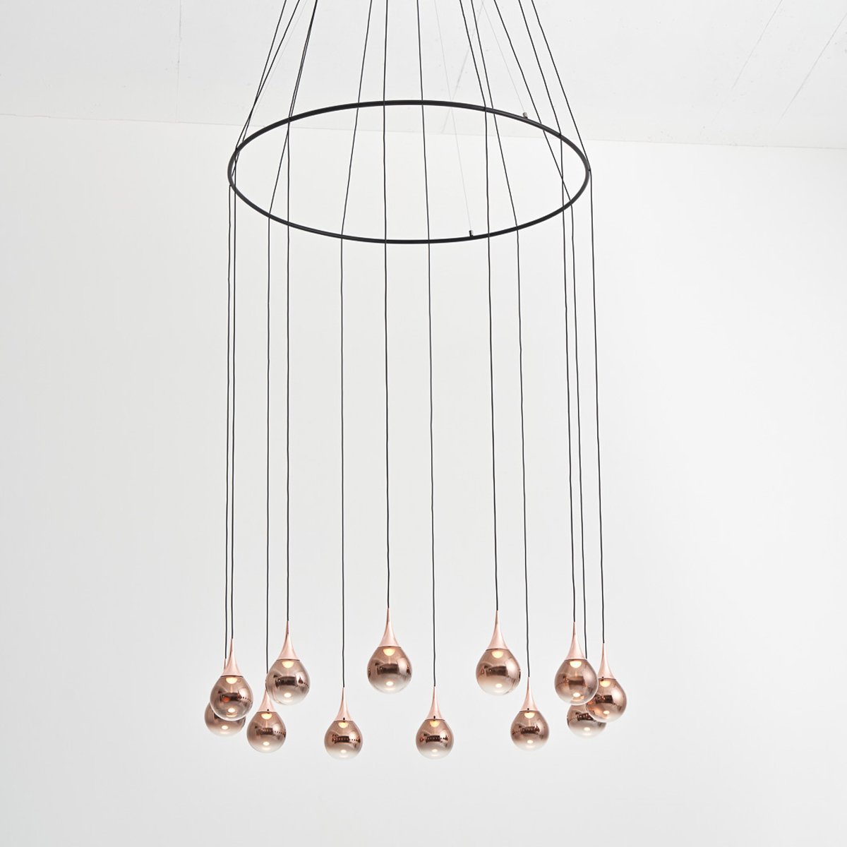 Paopao P12 / PC12 LED Multi Light Pendant - Copper Finish (With Ring)