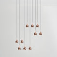 Load image into Gallery viewer, Paopao PZ10 LED Linear Multi Light Pendant - Copper Finish
