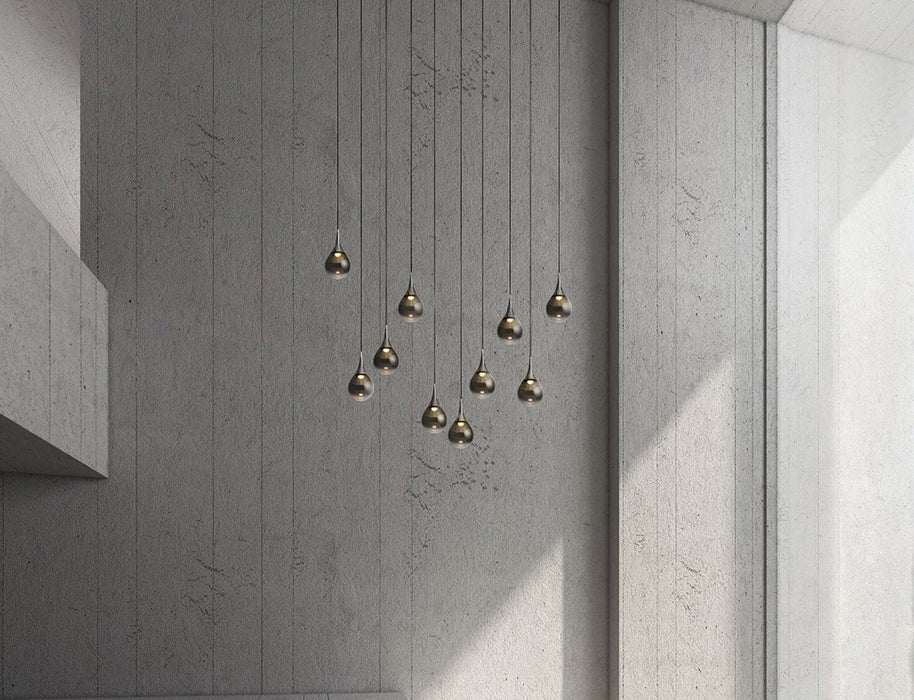 Paopao PZ10 LED Linear Multi Light Pendant - Display