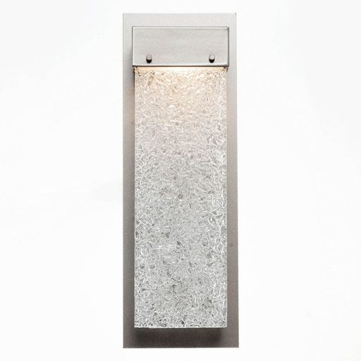 Parallel Glass LED Wall Sconce - Clear Rime/Metallic Beige Silver