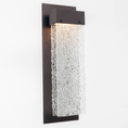 Load image into Gallery viewer, Parallel Glass LED Wall Sconce - Clear Rime/Flat Bronze
