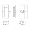 Load image into Gallery viewer, Parallel Glass LED Wall Sconce - Diagram
