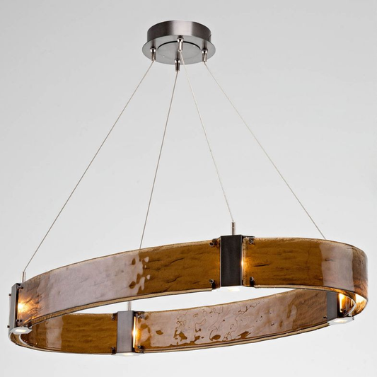 Parallel Oval LED Chandelier BG/GM