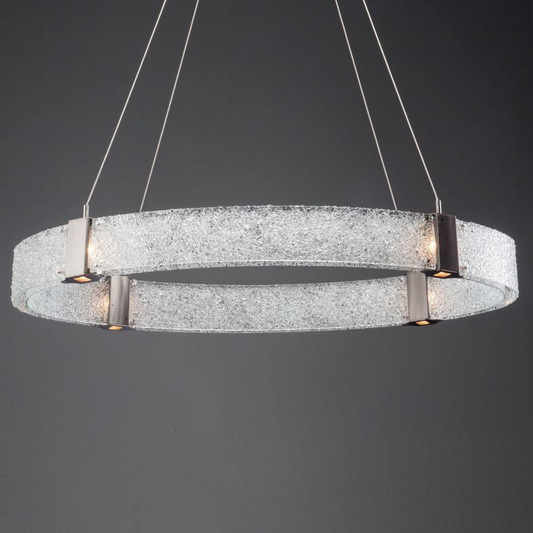 Parallel Oval LED Chandelier CR/SN