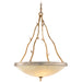 Parc Royale Large Pendant - Gold And Silver Leaf Finish