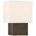 Load image into Gallery viewer, Pari Petite Square Table Lamp - Stained Black Metallic Finish
