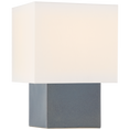 Load image into Gallery viewer, Pari Petite Square Table Lamp - Cloudy Blue Finish
