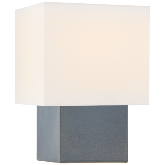 Pari Petite Square Table Lamp - Cloudy Blue Finish