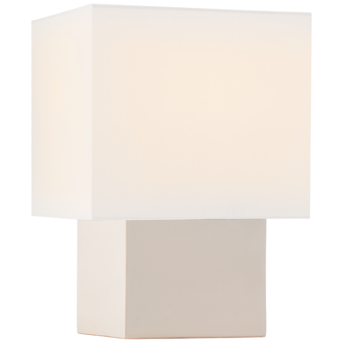 Pari Petite Square Table Lamp - Ivory Finish