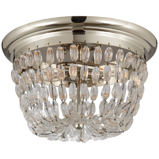 Paris Flea Market Medium Flush Mount Polished Silver