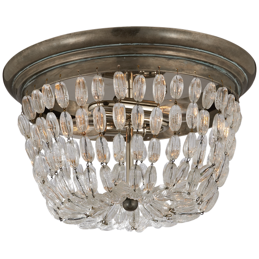 Paris Flea Market Medium Flush Mount Sheffield Silver