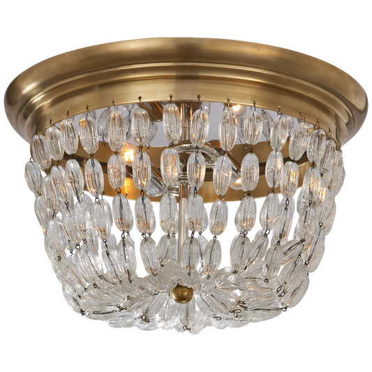 Paris Flea Market Medium Flush Mount Antique Brass