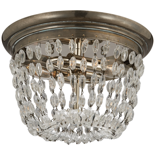 Paris Flea Market Small Flush Mount Sheffield Silver