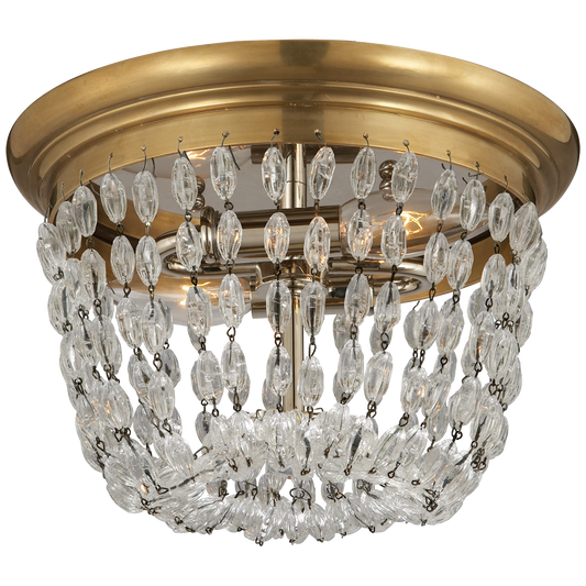 Paris Flea Market Small Flush Mount Antique Brass