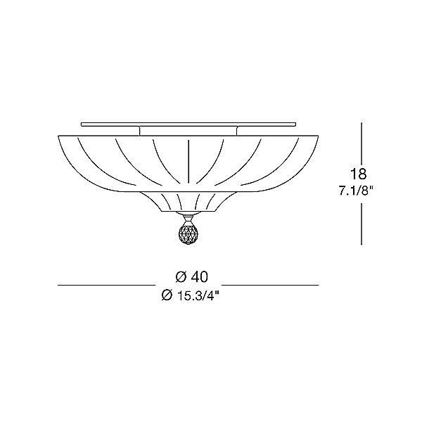 Pascale Ceiling Light - Diagram