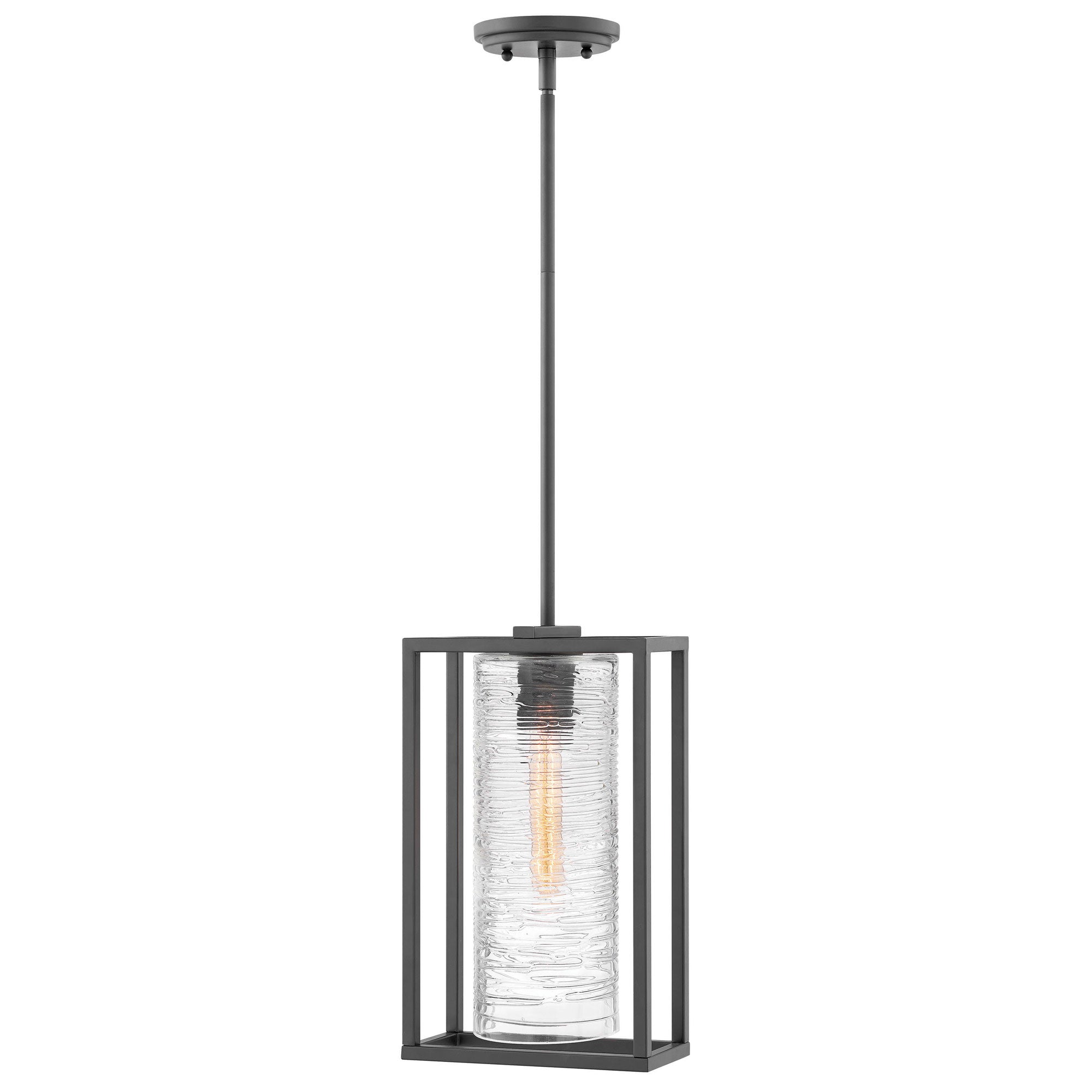 Pax Outdoor Mini Pendant - Satin Black Finish