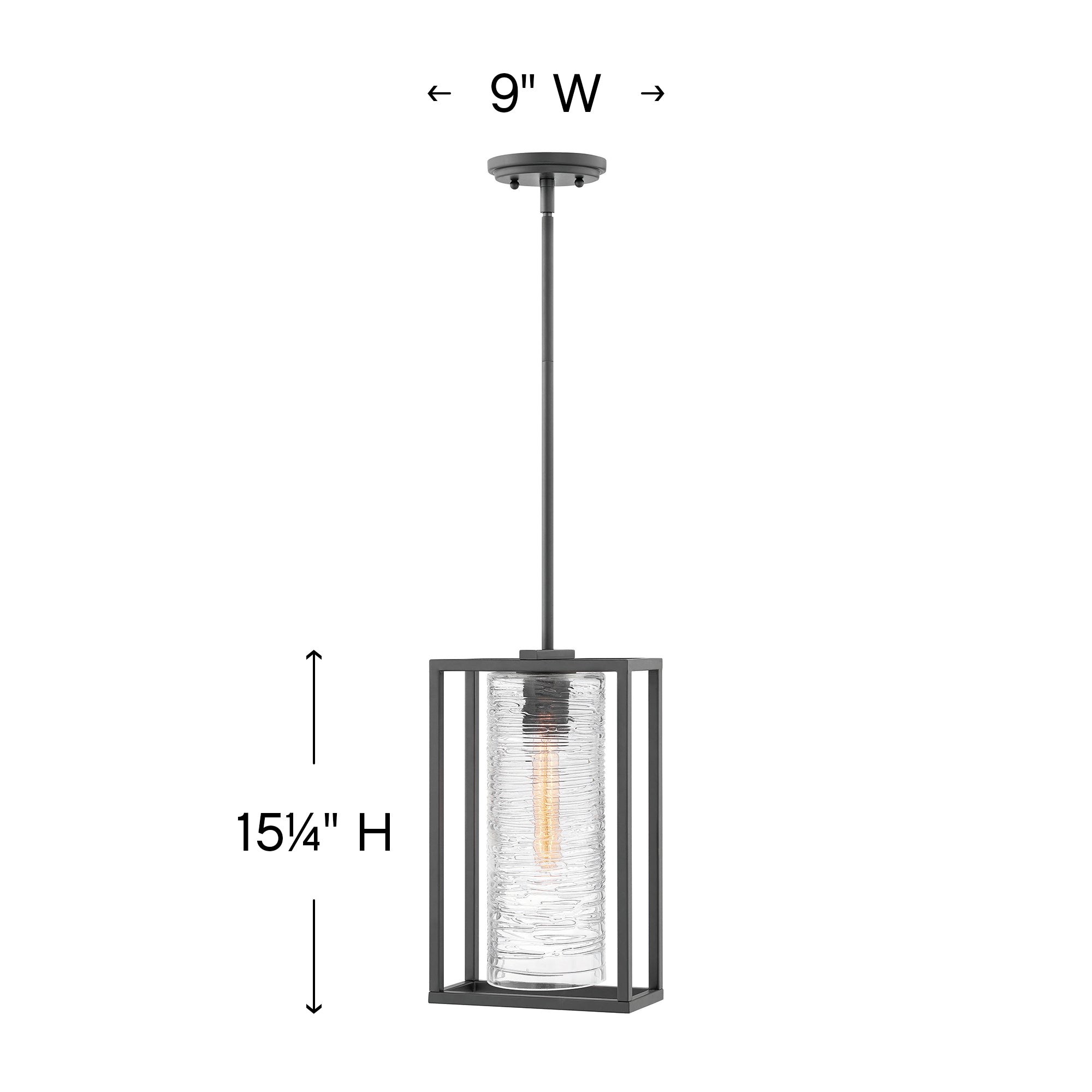 Pax Outdoor Mini Pendant - Diagram