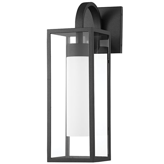 Pax Medium Outdoor Wall Sconce - Black Finish