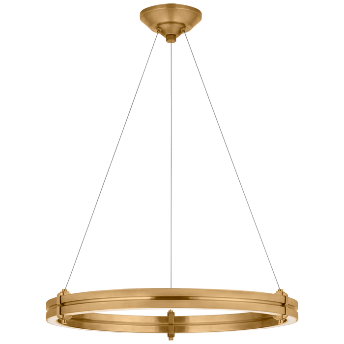 Paxton 24" Ring Chandelier - Natural Brass Finish