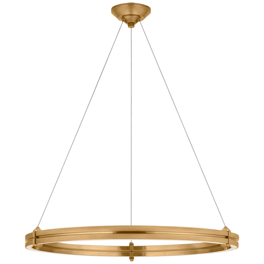 Paxton 32" Ring Chandelier - Natural Brass Finish