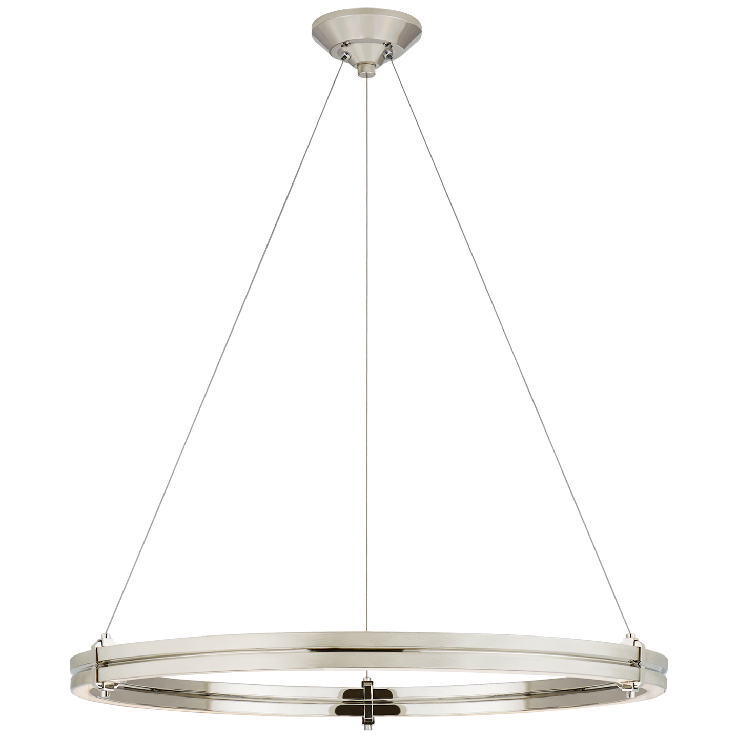 Paxton 32" Ring Chandelier - Polished Nickel Finish