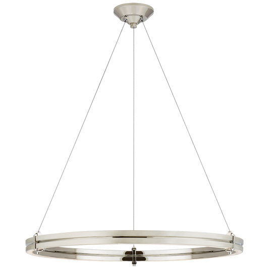 Paxton 32" Ring Chandelier - Polished Nickel Finish