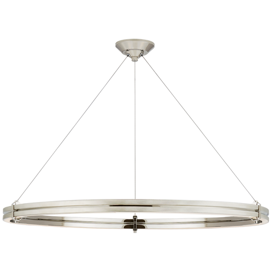 Paxton 40" Ring Chandelier - Polished Nickel Finish