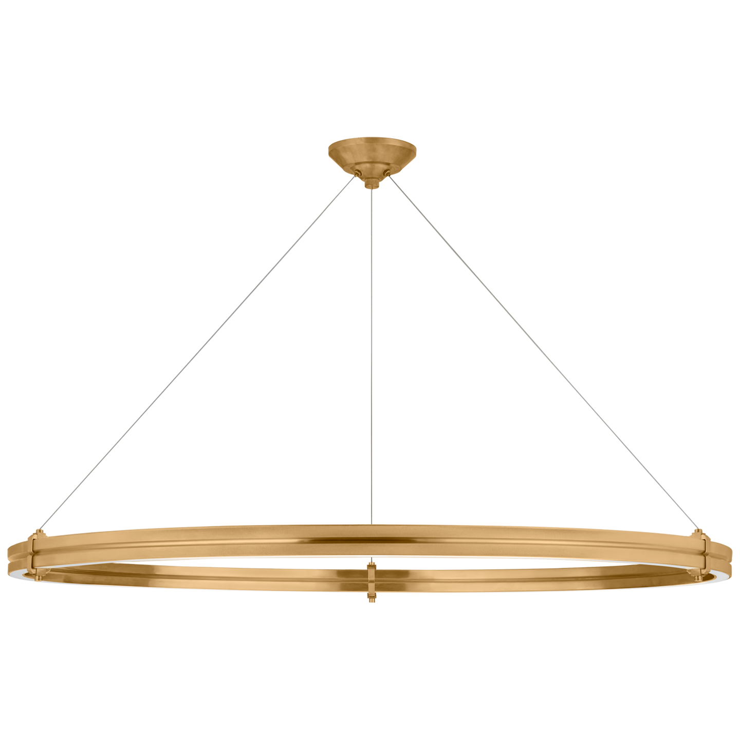 Paxton 48" Ring Chandelier - Natural Brass Finish