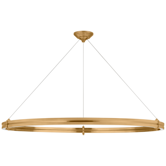 Paxton 48" Ring Chandelier - Natural Brass Finish