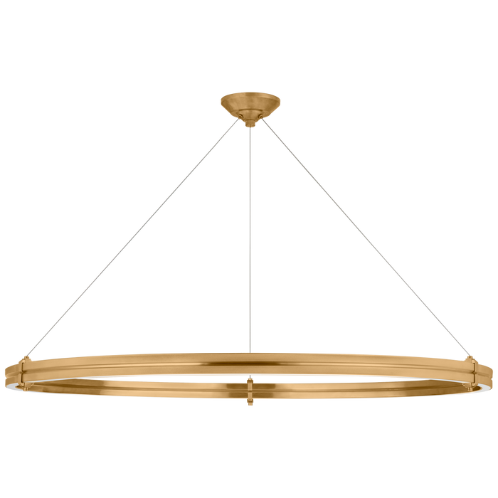 Paxton 48" Ring Chandelier - Natural Brass Finish